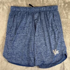 YoungLA Activewear Shorts Men XL Blue Compression Comfort Workout Active